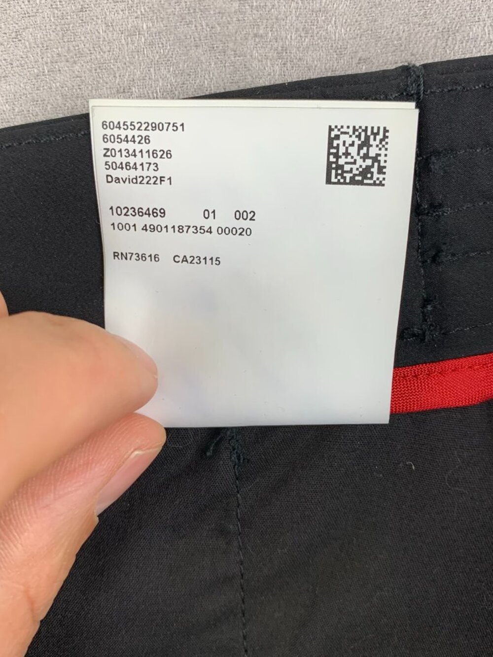 Hugo Boss Mens Pants 32 Black David222F1 Performance Technical Outdoor 32x30 - Picture 9 of 12